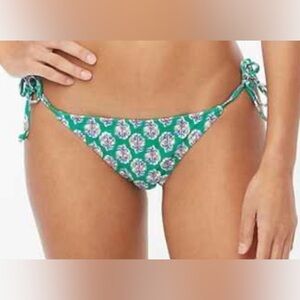 J. Crew Teal Floral Bikini Bottom Size XXL -NWT